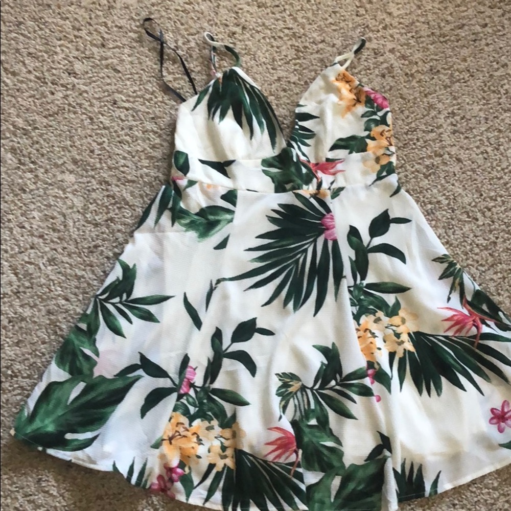 Tropical floral dress